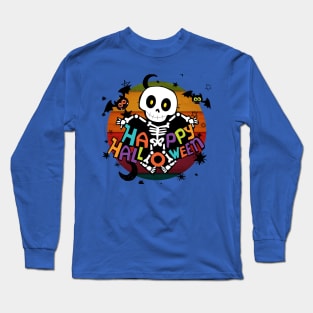 SKULL SYMBOL OF HAPPY HALLOWEN Long Sleeve T-Shirt